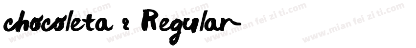 chocoleta 2 Regular字体转换